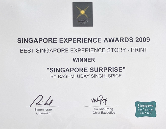 Singapore Experience Awards 2009