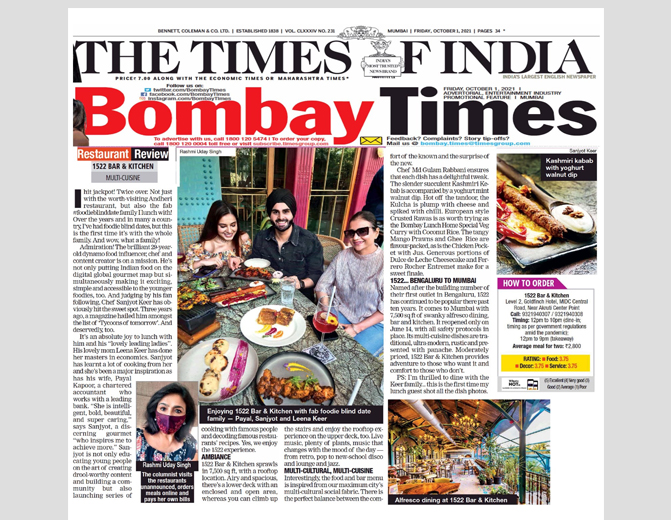 TIMES OF INDIA Bombay Times