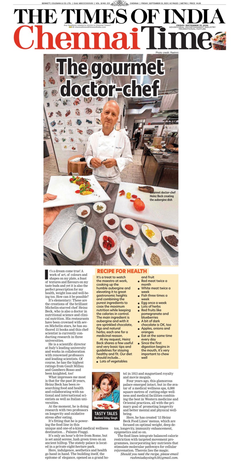 The gourmet doctor-chef