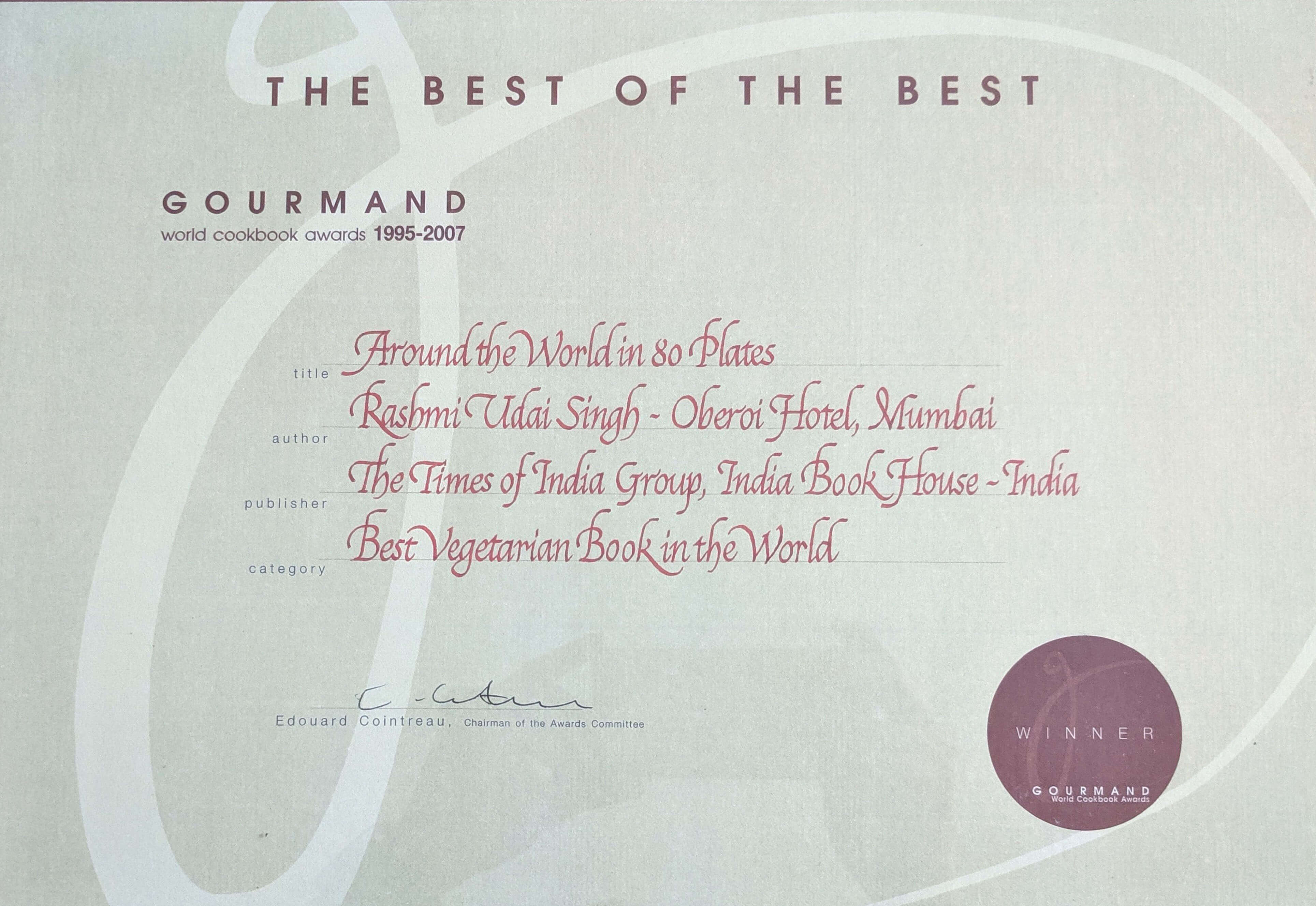 world gourmand award 1995